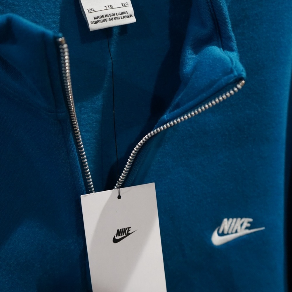 Nike Men's Zip-Up Sweater in Blue - Picture 3 of 5